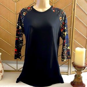 Lularoe Aztec Autumn 3/4 Length Randy Raglan Top